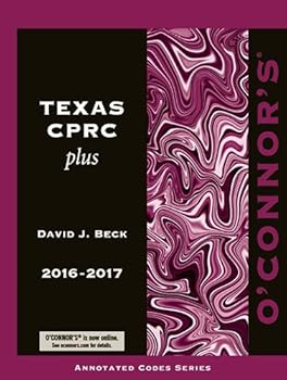 Paperback O'Connor's Texas CPRC Plus 2016-2017 Book