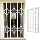 Inferriate per Finestre Porta Pieghevole Alta 75 95 100 120 180 200 210 cm con Serratura, ...