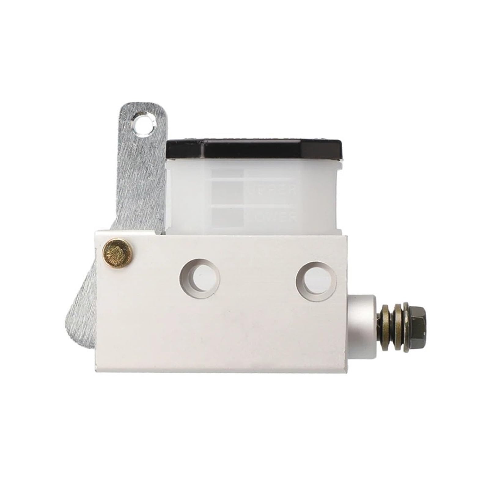 Hamulec motocyklowy Pompa hydrauliczna Hamulec hyd Pompa hydrauliczna hamulca głównego tłokowego 14 mm/15,8 mm z tylną stopą, o wysokiej wydajności, pasująca do gokarta, buggy i quada(14mm A)