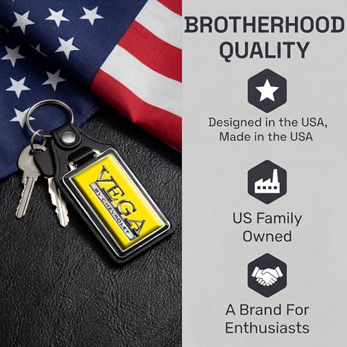 Image of Brotherhood Car Key Chain for Vega - Classic Models Keychain for Men and | Women Gift Key Ring