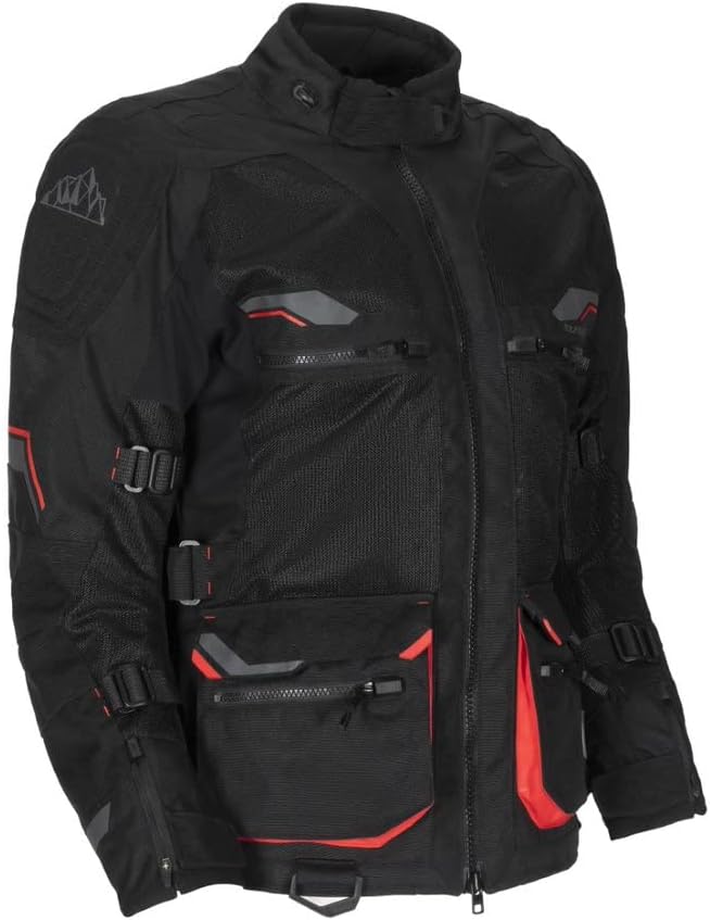 Miniatura 2 de Tourmaster Chaqueta Ridgecrest para mujer, transpirable, de malla, con armadura aprobada por la CE y múltiples bolsillos para protección contra todo