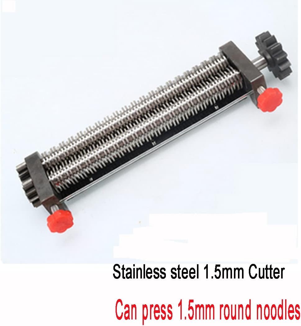 Noodle Cutter 1.5mm Round Cutter for 240 Model 110V Stainless Steel Electric Noodle Making Pasta Maker, Noodle Width 24CM, Knife Length 24CM, Noodle Machine Accessories(Just Round Cutter 1.5mm)