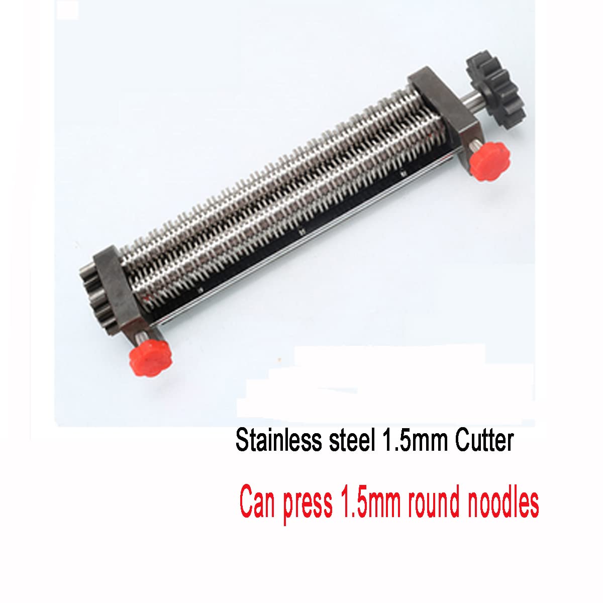 Noodle Cutter 1.5mm Round Cutter for 240 Model 110V Stainless Steel Electric Noodle Making Pasta Maker, Noodle Width 24CM, Knife Length 24CM, Noodle Machine Accessories(Just Round Cutter 1.5mm)