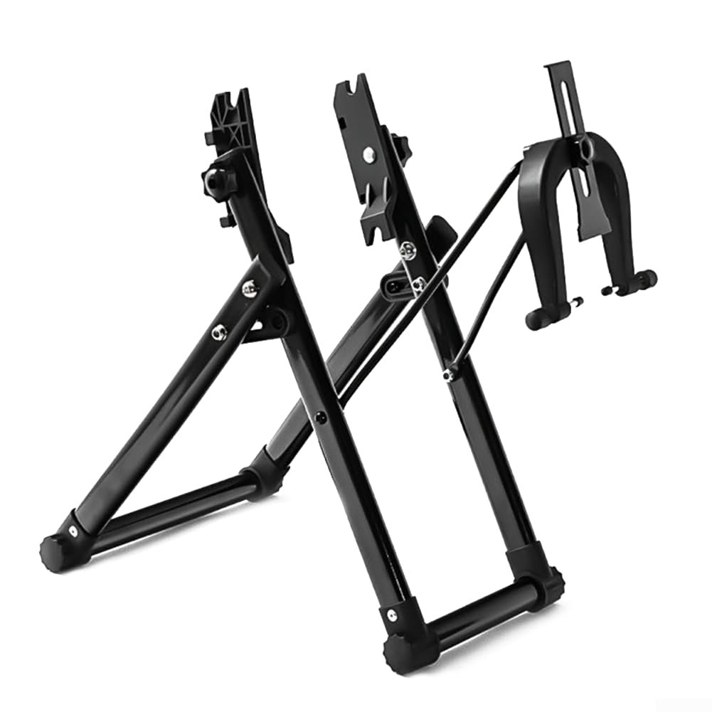 Folding Bicycle Wheel Truing, Aluminum Alloy Repair Tool with Precision Calibration, Portable Adjustment Table for Mountain Bike