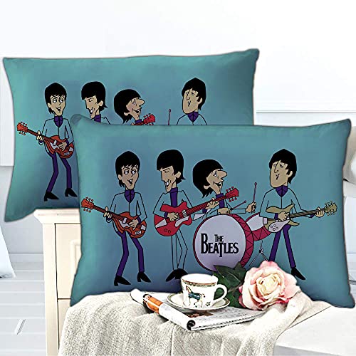 Housse De Couette Cyan Et Bleu, Ensemble De Lit Junior pour Enfants Housse De Couette + Taie d’oreiller – Résistant à L… - Les Beatles, Paul McCartney, John Lennon, RIngo Starr, George Harrison Housse De Couette Cyan Et Bleu, Ensemble De Lit Junior pour Enfants Housse De Couette + Taie d'oreiller - Résistant à L… – Image 4