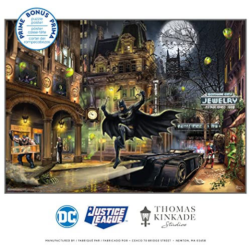Ceaco 3154-7 Thomas Kinkade - Dc Comics - Batman Gotham City - 1000 Piece Jigsaw Puzzle thumb #5