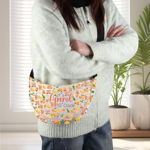 KEYCHIN Aperol Spritz Crossbody Bag Aperol Spritz Shoulder Bag It's Aperol o'Clock Aperol Spritz Themed Gifts4