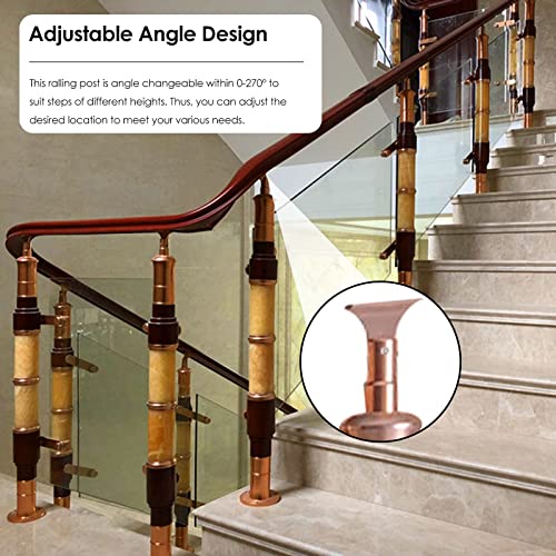 Pasamanos ajustable y resistente de suelo para escaleras y terrazas 6