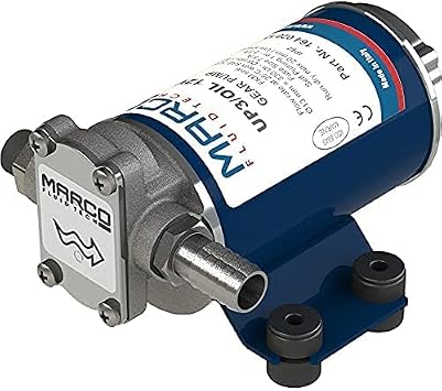 Marco UP3/OIL Self-Priming Oil Pump with Bronze Gears 5.5 L/min 2 Bar 24 V Transfer Pump Boat Pump Diesel Pump Ship Pump Heating Oil Pump Supply Pump Yacht Pump