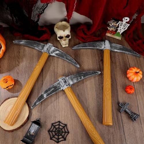 Healvian Kids Dwarfs Props 3Pcs Foam Pick Axe Shovel Party Decoration Lightweight Plastic Stage Performance Costume Accessory - Image 3