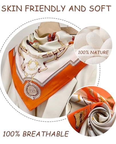 image for Dailyacc Hair Bandanas Scarf For Women Lightweight Fashion Neck Silk S