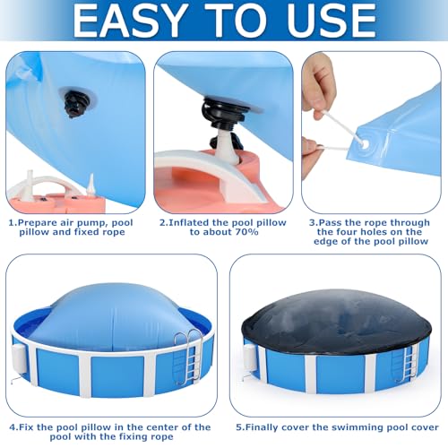 Almohadilla de aire para piscina 8 ft x 8 ft Hungdao miniatura 6