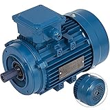 【STAHLGEHÄUSE】 - Der Elektromotor besteht aus Aluminium. Robustes und zuverlässiges Material kann den Motor recht gut schützen. Glattes Aussehen, stabiler Rahmen, blaue Farbe.