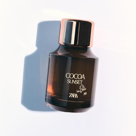 Zara Cocoa Sunset in Bali Eau de Parfum for Women, Fruity Floral Fragrance with Snake Fruit, Frangipani and Amber Notes, Exotic Creamy Solar Perfume Spray, 100ml (3.4 fl. oz.)