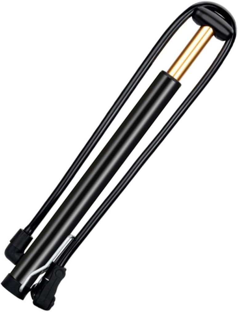 Zerodeko Portable Bike Pump with Lock Buckle Strap and Mounting Bracket for Road and Mountain Bikes Includes Air Nozzles and Screws Compact Cycling Air Pump for Tires and Sports Balls