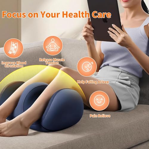 Image of ZYNTO Shiatsu Foot, Calf & Leg Massager for Pain Relief with Heat & Kneading function.Corded Electric Foot Massager Machine for Relief Tired Muscles Pain Relief,Promotes Blood Circulation Clockwise & Anti-Clockwise Rotation With Auto Shut-Off Feature.