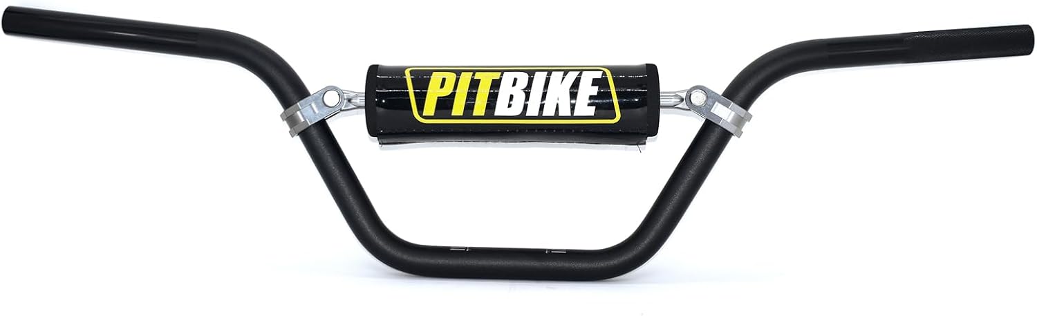 Motorcycle Handlebar 7/8" 22mm Motocross Moto Bar with Foam Pad For CRF YZF KXF KLX RMZ DRZ Dirt Pit Bike Use T6-6061 Aluminum (Black)