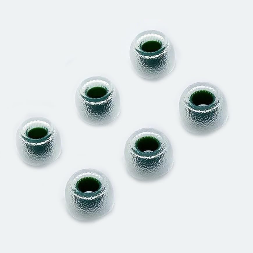 Image of TANGZU Tang Sancai Wide Bore Version Eartips for Earphones (Green M 3 Pairs)