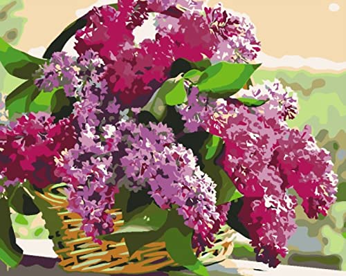 Kit peinture au diamant fleurs violettes 3D, le cadeau artisanal idéal