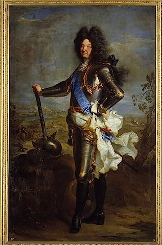 Tableau sur Toile Portrait de Louis XIV par Hyacinthe Rigaud - Décoration Murale 60x90cm