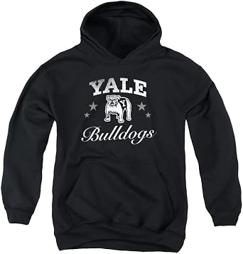 Yale University Official Bulldogs Youth Kids Boy/Girls Pull-Over Hoodie Sweatshirt