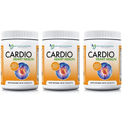 DOCTOR RECOMMENDED SUPPLEMENTS Cardio Heart Health Powder – L-Arginine Supplement 5000mg & L-Citrulline 1000mg, (Pack of 3-16.82 oz / 50.46 oz)