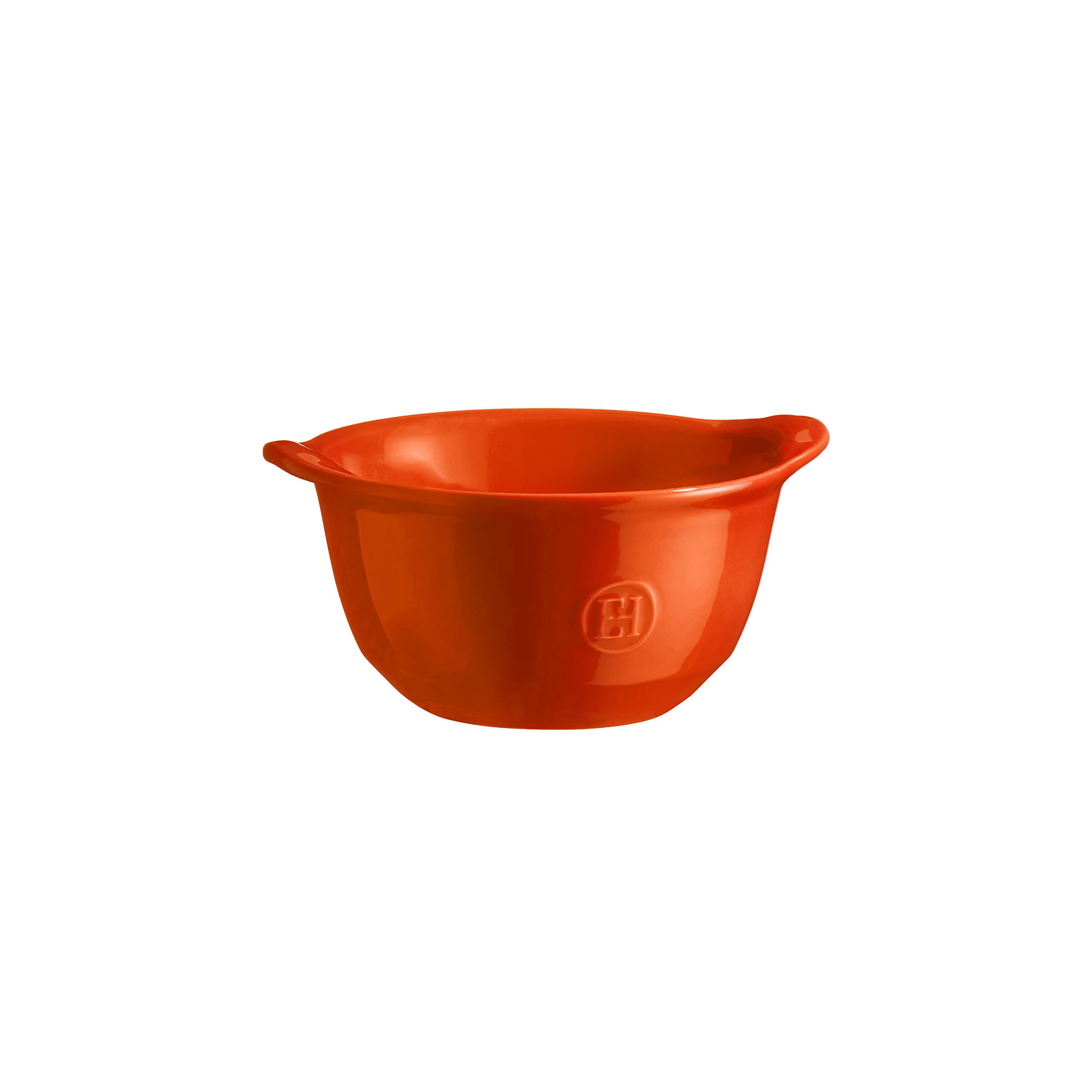 Emile HenryEH762149 Gratinating Bowl, Ceramic, Tuscany Orange, 0.55 litres