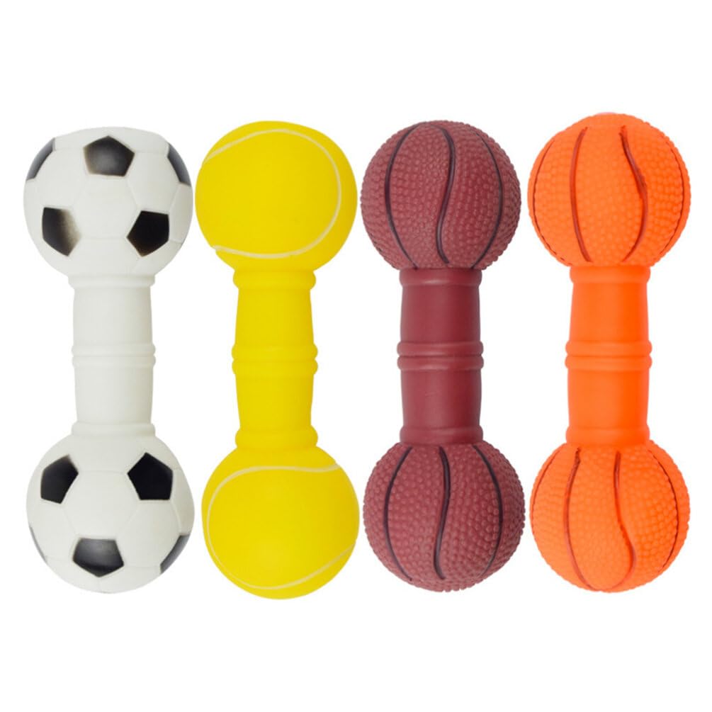 Jouets à mâcher en vinyle balacoo pour chien vendus en lot de 4 pièces multicolores