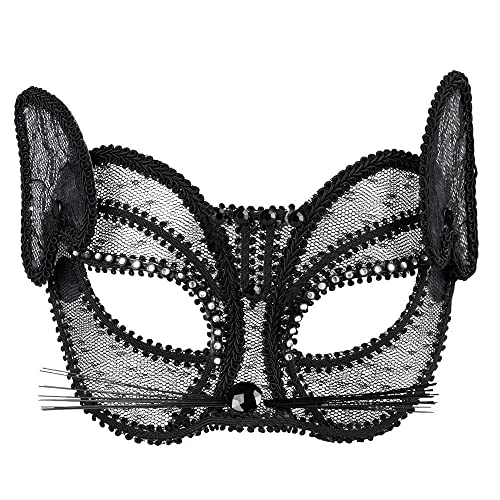 Boland 00202 Pontas olho máscara gato de luxe, disfarce, One Size