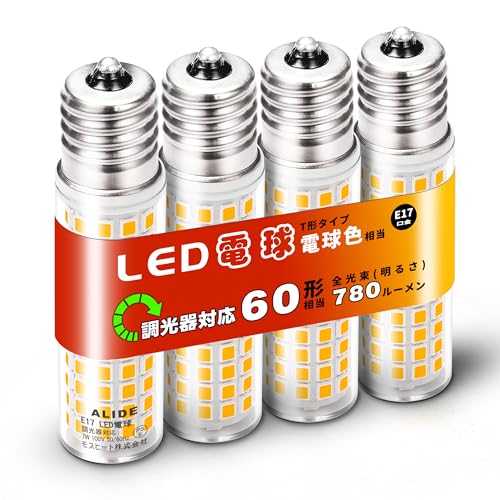 E17 60W LED  780lm E17 LED dF 7W Ή 2700K ~jv`d T`^Cv 360° Lz Ή ȃGl PSEF؍ρi4pbN e17 60w j
