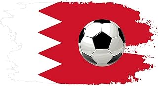 Vinyl Wall Quotes Stickers Football Theme Bahrain Custom Wall Art Murals Home Decorations World State Map Flag Wall Decals Stickers for Kids Room Bike Backdrops Mirrors 18in