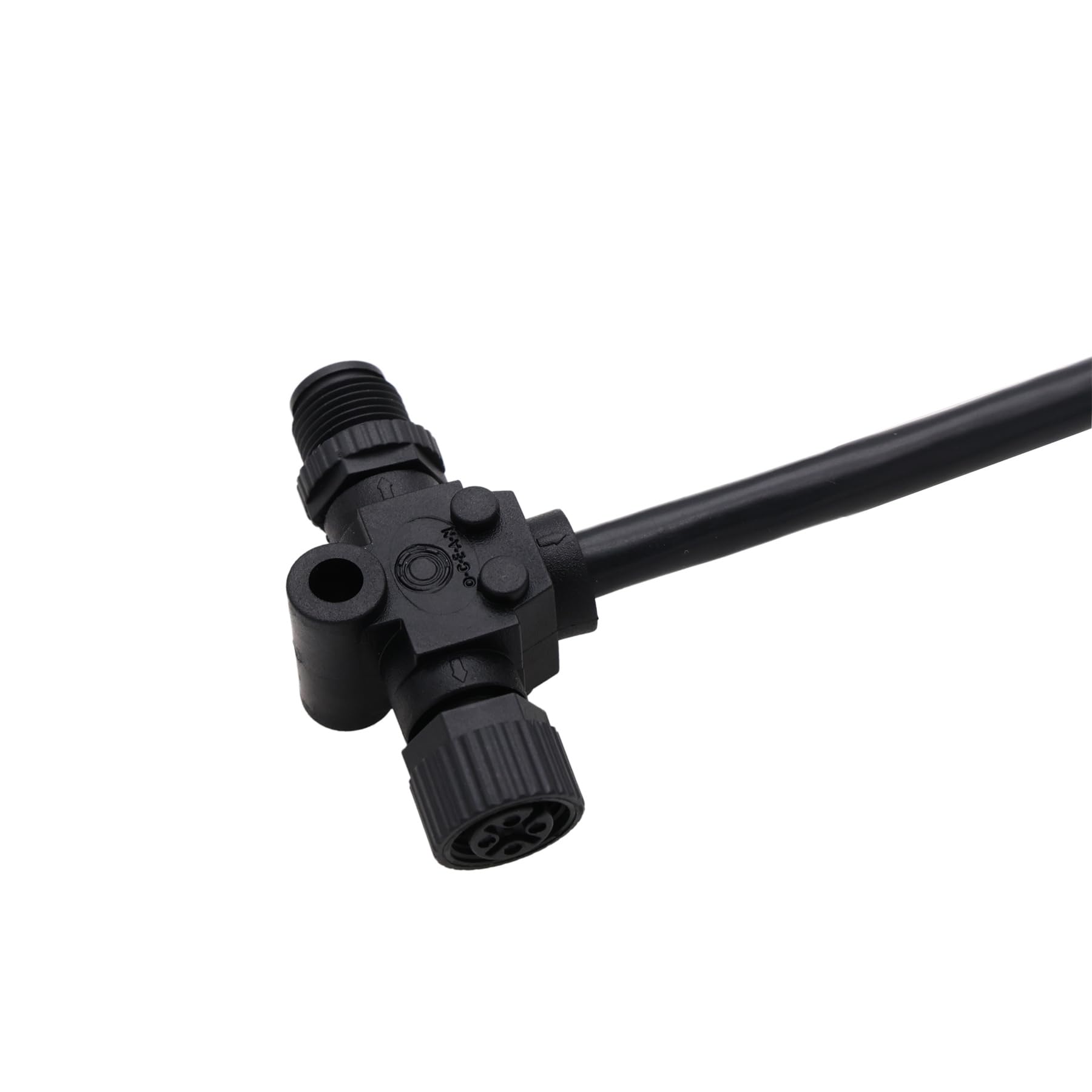 HangTon NMEA 2000 Netzwerk Elektrisches Stromkabel, T-Stück T-Stück T-Stück Stecker 5pin für Marine Boot, Lowrance, Garmin, Airmar, Maretron, Raymarine, Simrad, Navico, 12/24V 4A, 1 m