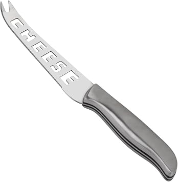 9.37 Inch Stainless Steel Serated"Cheese" Knife Server with Holes