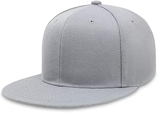 INFISPACE Men's Cotton Hip-Hop Snapback Light Grey Cap Price In India