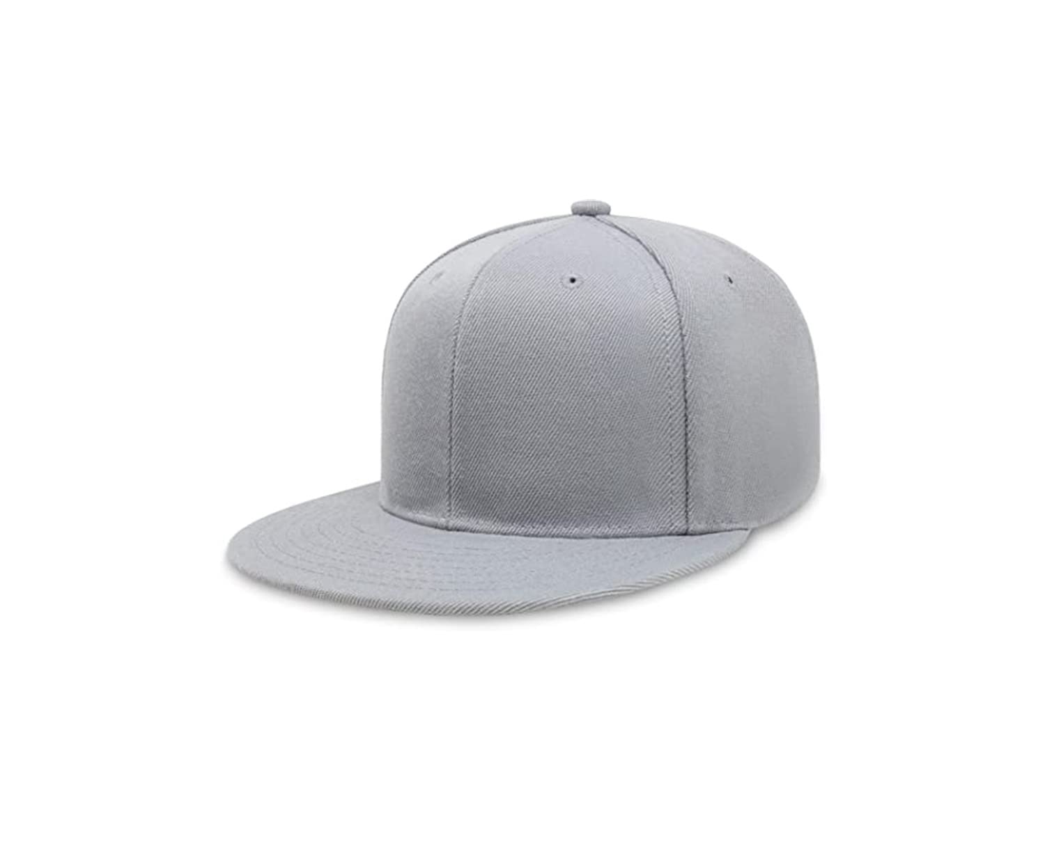 Men's Cotton Hip-Hop Snapback Light Grey Cap-image-27