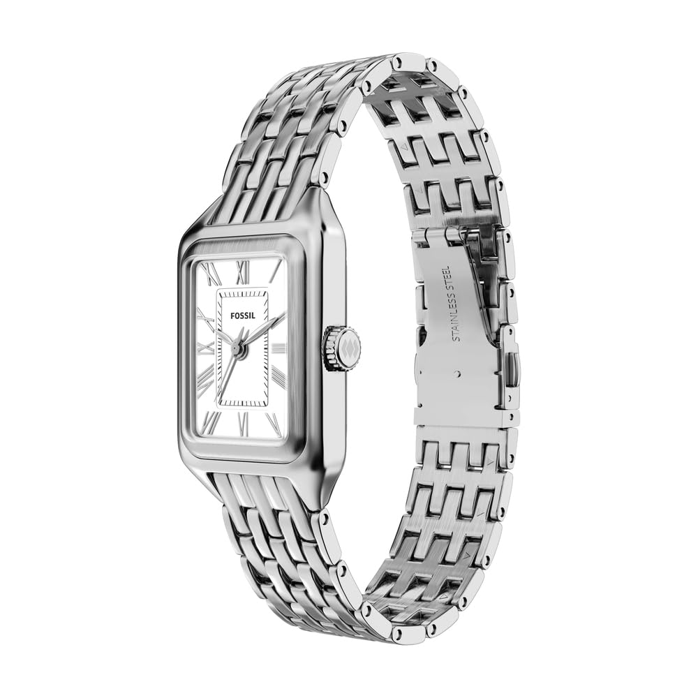 Fossil Raquel ES5469 - Orologio da donna in acciaio INOX, 18 mm, colore: argento