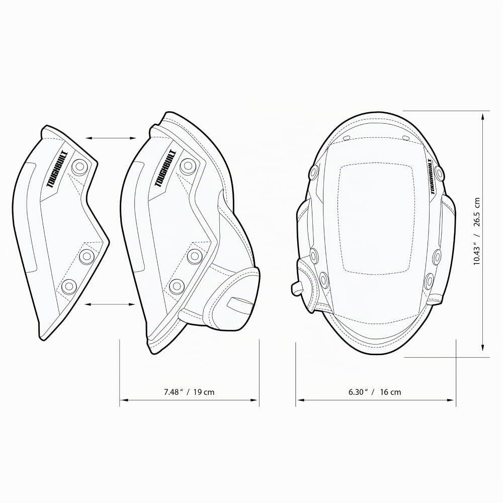 TOUGHBUILT-TOU-KP-G201 GELFIT Rocker-Set di ginocchiere