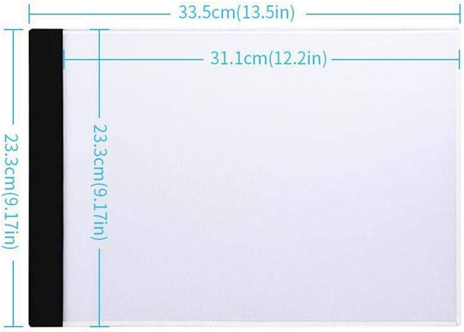 Light Box Led Drawing, Dimmable Touch Button Slim Light Pad for Diamond Painting Artist Children Artist, Sketch, Animation Drawing Light Board,