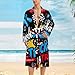 UTRSIFB Men's Luxury Ultra Soft Warm Robes Fashion Bathrobe With Spacious Pockets Monster Truck Car