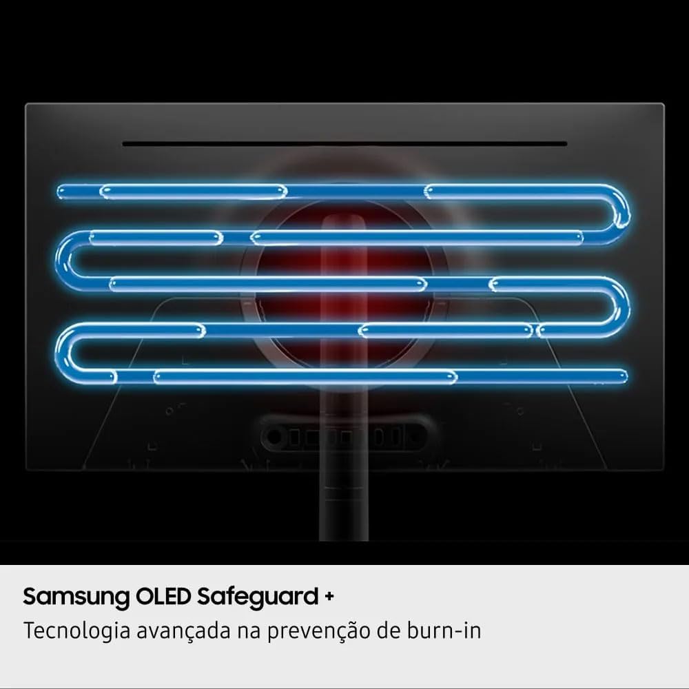 Monitor Samsung Odyssey OLED G6 500Hz 27", 0.03ms, QHD, G-sync, FreeSync, DP, HDMI, USB, ajuste de altura, prata.