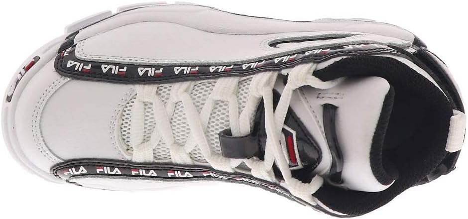Fila Grant Hill 2 Repeat PS Boys' Toddler-Youth Basketball 10.5 M US Little Kid White-Black-Red