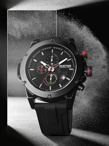 Image of Kenneth Cole Reaction Chronograph Black Dial Watch for Men - KRWGO0071101