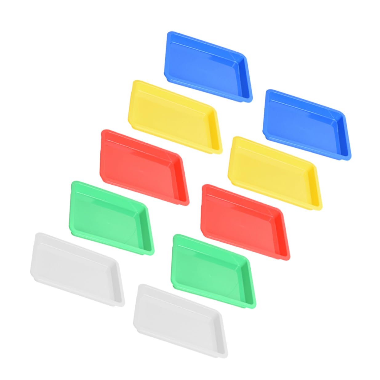 Plateaux d'art en plastique colorés pour organiser vos projets de bricolage et dessin