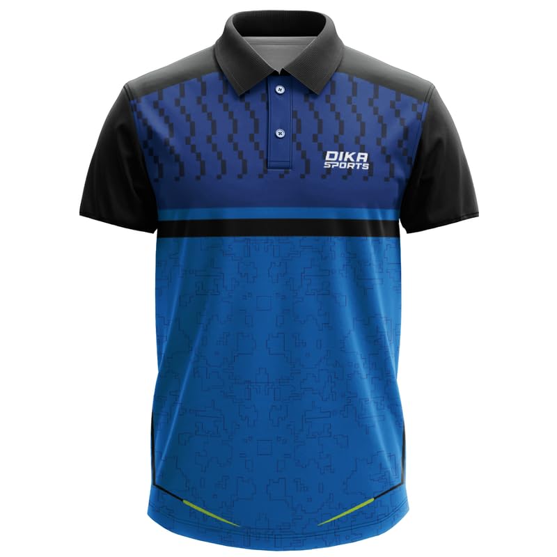 Dika Sports Mens Cricket Half Sleeve T-Shirt Jersey | New Pattern Polo Neck | 2 Years to 5XL