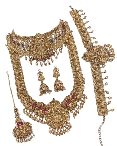 KGRSplash Gold Plated Adorable Necklace Set for Women,Matte Finish Bridal Jewellery Set, Wedding Collection Necklace Earring, for Women (B0DGQRL27J) Amazon Price History, Amazon Price Tracker