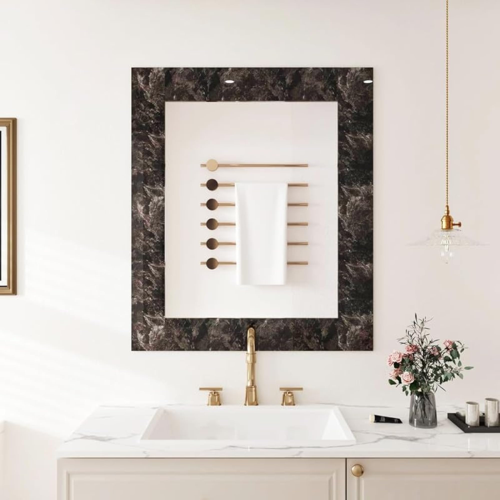 Marble Border Peel and Stick Marble Paper