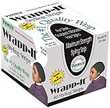 Graham Wrapp-It Jr. Styling Strips Black 40-Piece Box (Pack of 3)