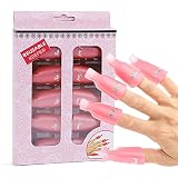 Herramientas de eliminación semipermanentes convenientes y fáciles de usar, sujetan bien la gasa o el algodón. Ideal para principiantes y profesionales para eliminar acrílico, UV, gel, esmalte de uñas.