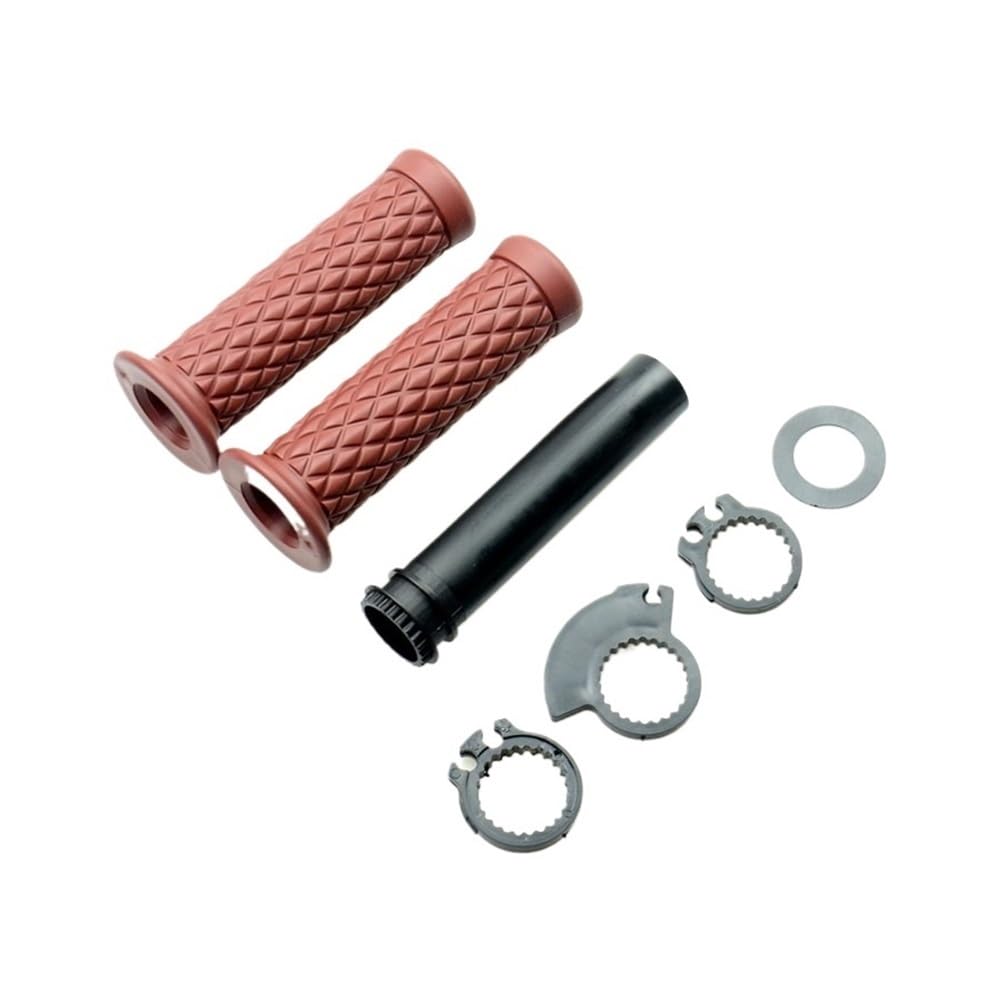 Poignées De Guidon De Moto pour Cafe Racer Bobber Clubman 7/8 Pouces Poignées De Guidon Accessoires De Moto guidons Main Grip