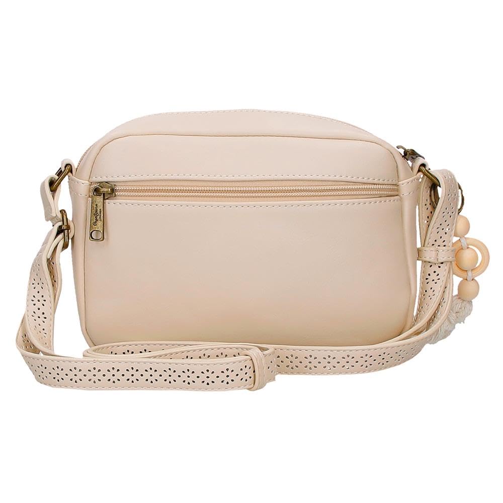 Pepe Jeans Clara Zaino, Borsa e Tracolla in Beige e Rosa, realizzati in Poliestere e PU – by Joumma Bags